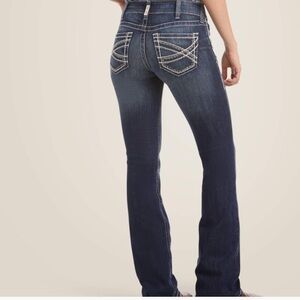 ariat real midrise bootcut distressed marine 32R